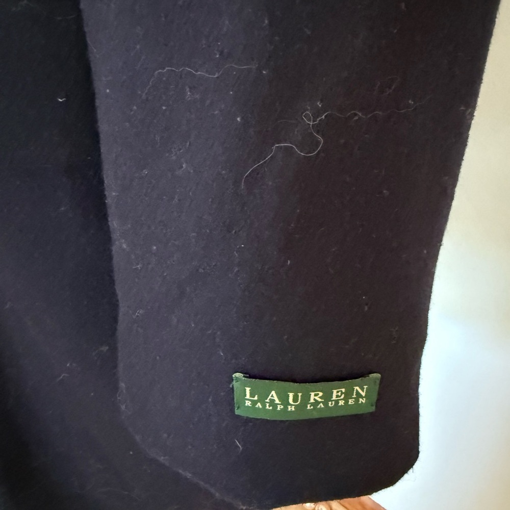 NWT -Ralph Lauren navy coat with brown toggles - Picture 8 of 12